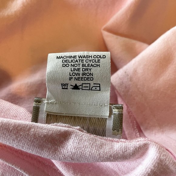 90s Vintage Coldwater Creek Pastel Pink 100% Cotton Short Sleeve Maxi Dress 2X - Picture 6 of 7